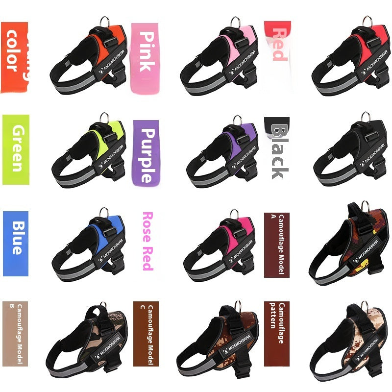 HKM-2402109 Durable Oxford Cloth Pet Dog Chest Strap in Various Colors