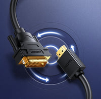 HKM-240211 High-Speed HDMI Adapter for Laptop to External Display or Projector - Available in 1M, 1.5M, 2M, 3M Lengths