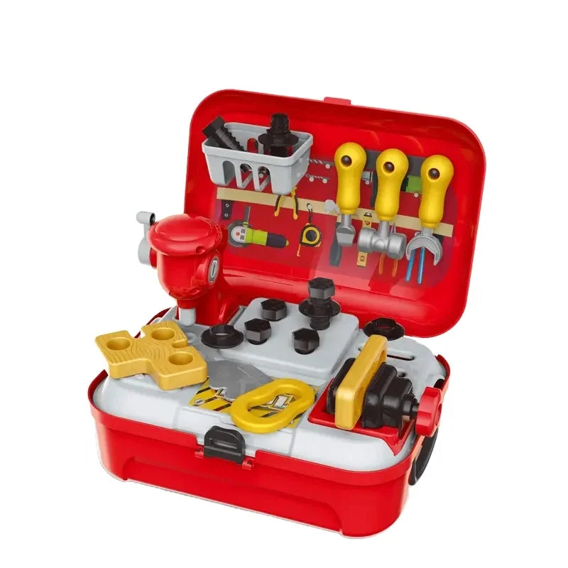 HKM-240211 Kids Pretend Play Tool Set with Chainsaw, Wrench, and Screwdriver - Engaging Educational Toy for Ages 2-7