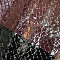 HKM-240211 Pearlescent Braided PU Leather - 0.9mm Thickness, 137cm Wide for Shoes, Furniture, and More