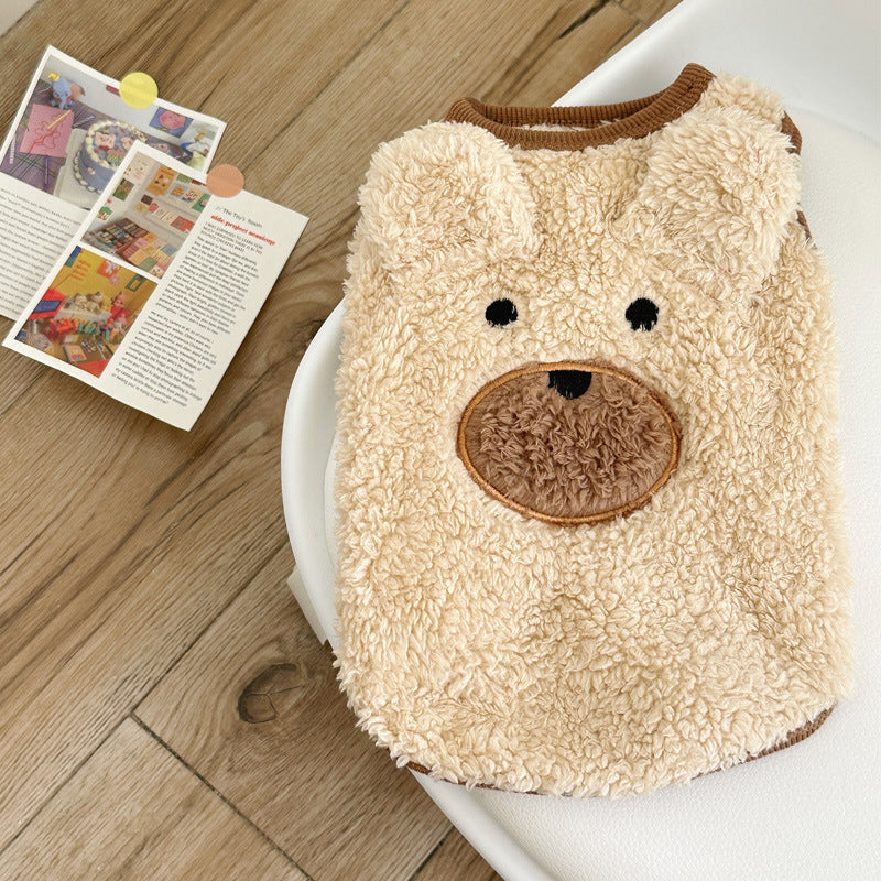 HKM-2403389 Fleece-lined Winter Dog Apparel ¨C Warm Cute Clothes for Small to Larger Breeds