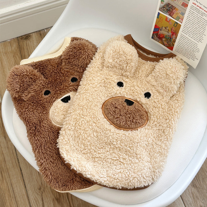 HKM-2403389 Fleece-lined Winter Dog Apparel ¨C Warm Cute Clothes for Small to Larger Breeds