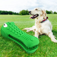 HKM-2403645 Durable Dog Toy for Teeth Cleaning and Play - Crocodile Molar Rod, Food Grade Rubber
