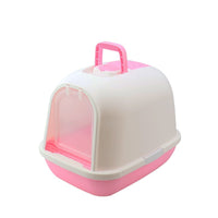 HKM-2404285 Enclosed Cat Litter Box with Drawer, Splash-proof & Deodorizing Design, Available in Multiple Colors