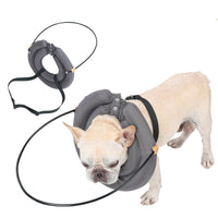 HKM-2404797 Gray Monochrome Anticollision Coil Ring Pet Collar for All Seasons