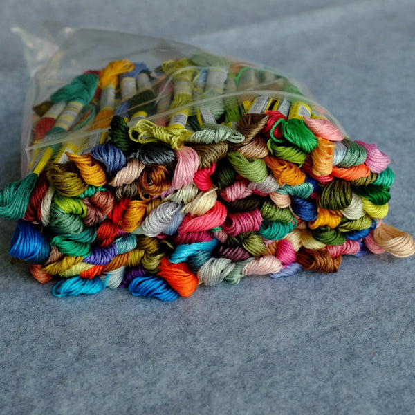 HKM-240531 No. 25 Cotton Cross Embroidery Thread - 454 Color Set (8m Each)