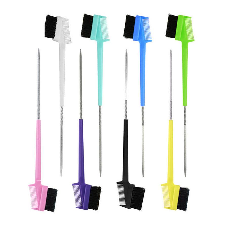 HKM-240595 Dual-Purpose Eyebrow Brush for Makeup Styling - Available in Multiple Colors