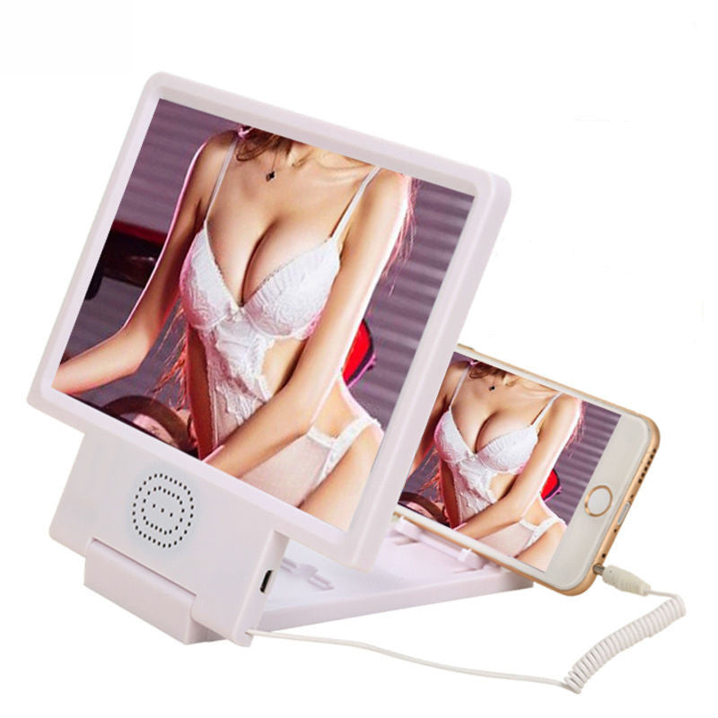 HKM-240595 Universal 3D Eye Protection Mobile Phone Magnifying Glass Screen Amplifier - Ideal for Desktop Use