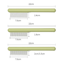 HKM-2406077 Stainless Steel Pet Comb with Rounded Teeth for Effective Hair Removal and Flea Treatment for Cats and Dogs