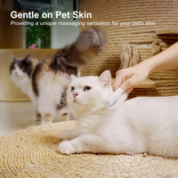 HKM-2406077 Stainless Steel Pet Comb with Rounded Teeth for Effective Hair Removal and Flea Treatment for Cats and Dogs