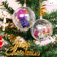 HKM-240659 Transparent Hollow Plastic Ball - Clear PS Decorative Sphere for Crafts and Holiday Decor