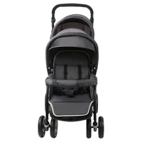 HKM-240723 Lightweight Foldable Double Seat Baby Stroller for 0-3 Years, 3-in-1 High Landscape Design