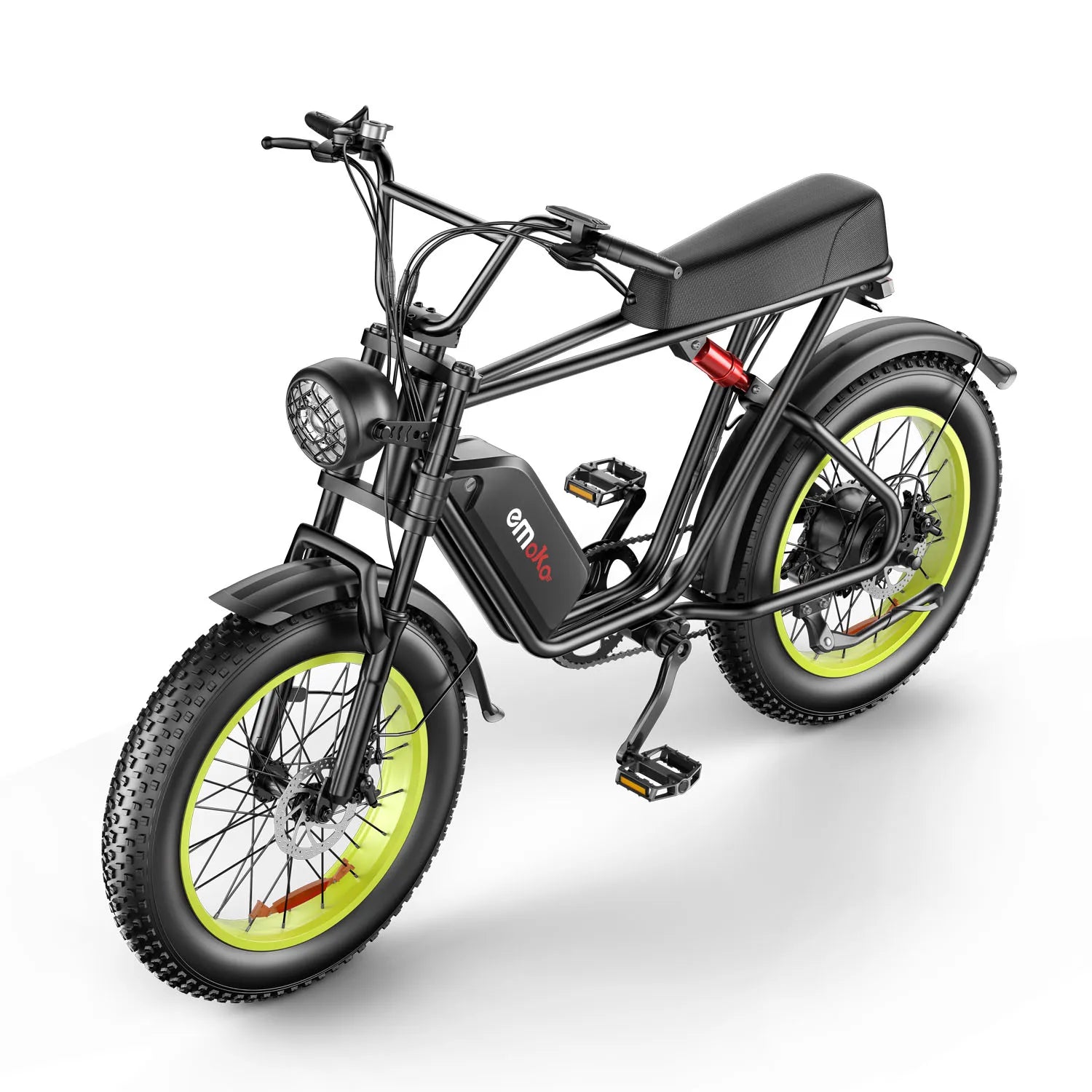 HKM-240851 20 Inch Electric Motorcycle with 48V 1000W Motor, 7 Speed, Fat Tyres, Range 50-70 km