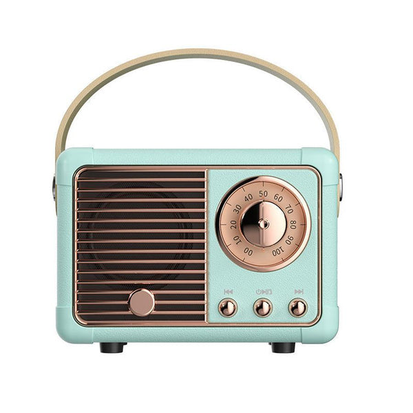 HKM-240851 Portable Retro Bluetooth Speaker - Wireless Audio for Mobile Phones and Computers, Compact Design with USB Charging, Available in Multiple Colors