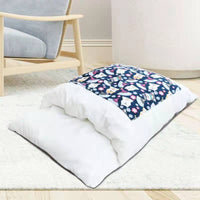 HKM-2408637 Warm Cat Sleeping Bag with Removable Cover - Semi-Closed Pet Nest for Autumn and Winter