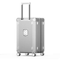 HKM-240915 Custom Hard Shell PC Trolley Travel Suitcase with Aluminium Carry-On Design