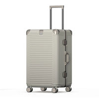 HKM-240915 Custom Hard Shell PC Trolley Travel Suitcase with Aluminium Carry-On Design