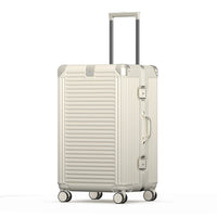 HKM-240915 Custom Hard Shell PC Trolley Travel Suitcase with Aluminium Carry-On Design