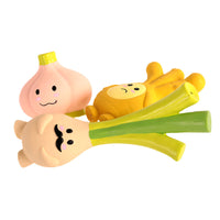 HKM-2409405 Latex Sounding Toy for Dogs - Choose from Mr. Green Onion, Yellow Ginger, or Powdered Garlic