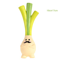 HKM-2409405 Latex Sounding Toy for Dogs - Choose from Mr. Green Onion, Yellow Ginger, or Powdered Garlic