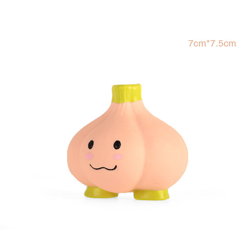 HKM-2409405 Latex Sounding Toy for Dogs - Choose from Mr. Green Onion, Yellow Ginger, or Powdered Garlic