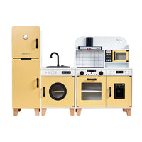 HKM-240979 Custom Toddler Wooden Kitchen Play Set with Sounds and Lights for Pretend Cooking Role Play
