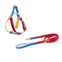 HKM-2410045 Colorful Outdoor Dog Leash with Chest Harness and Rope for Pets
