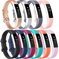 HKM-241043 Twill Silicone Replacement Strap Compatible with Fitbit Alta - Various Colors Available