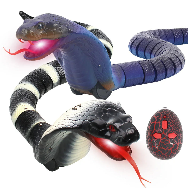 HKM-241107 Remote Control Electric Cobra Snake Toy, Rechargeable Rattlesnake Simulation for Ages 6 and Up