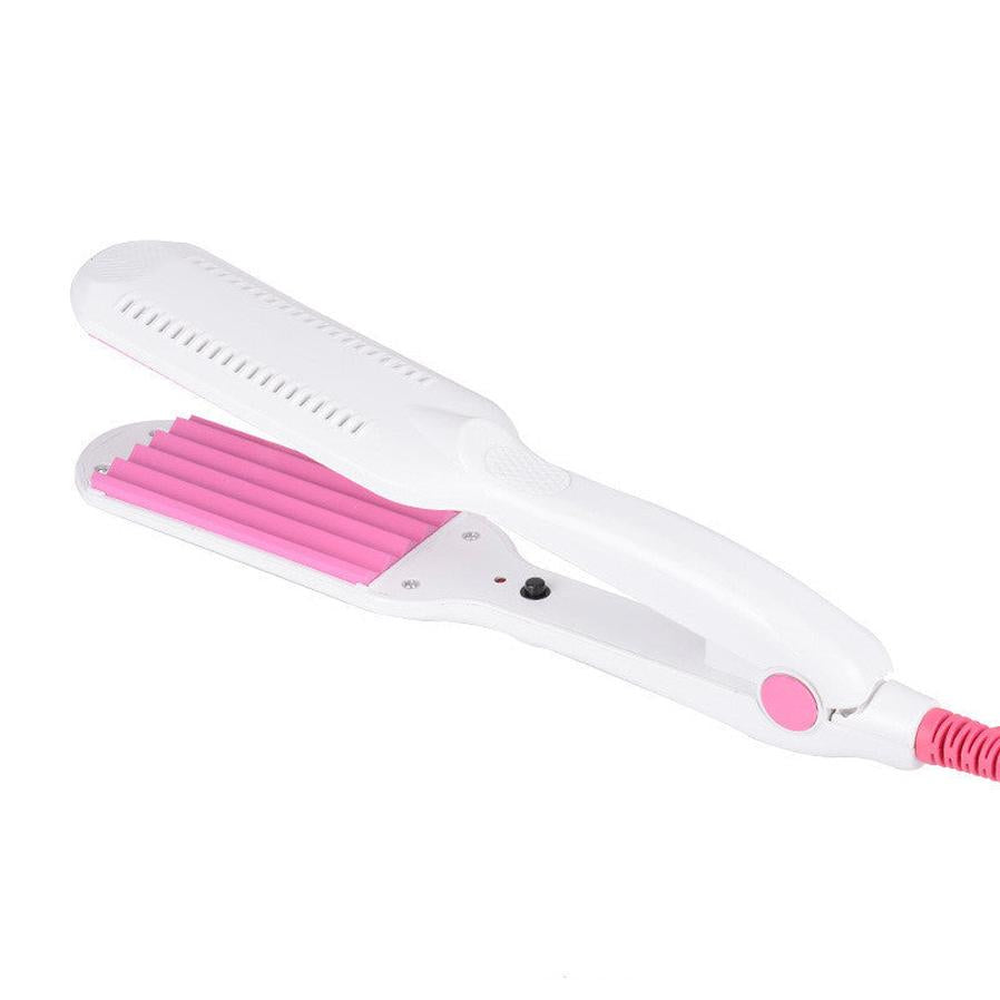 HKM-241171 Electric Splint Curling Iron with Tourmaline Ceramic, 16MM-20MM Diameter, Ideal for Wet and Dry Hair