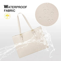HKM-241235 Fashion Office Lady PU Leather 15.6 in Tote Handbag and Laptop Briefcase Set for Women
