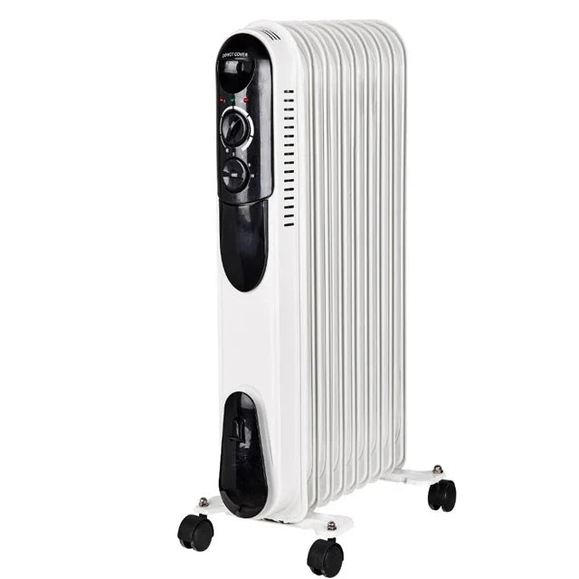 HKM-241299 Portable Oil Filled Radiator Heater with Turbo Fan and Adjustable Thermostat