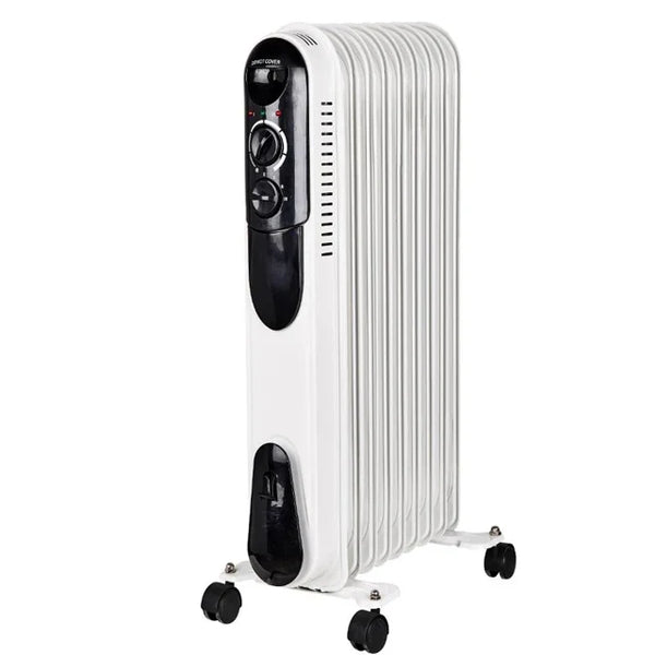 HKM-241299 Portable Oil Filled Radiator Heater with Turbo Fan and Adjustable Thermostat