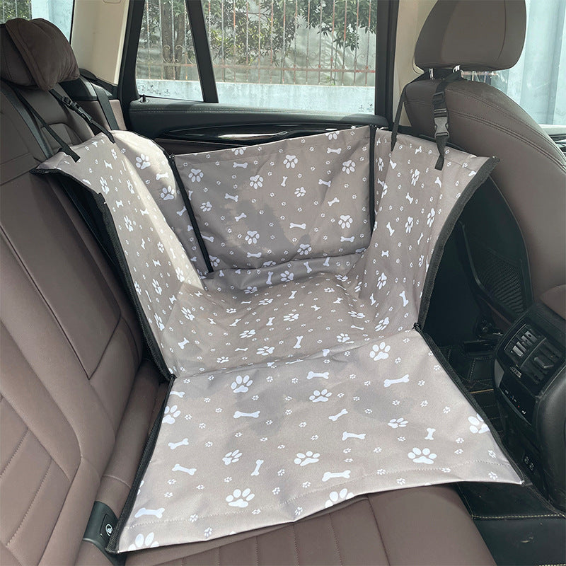 HKM-2413373 Waterproof Double Layer Pet Car Mat for Dogs and Cats - 60x50x35CM Pet Hanging Basket