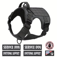 HKM-2413629 Adjustable Reflective Tactical Pet Harness Vest for Small to Large Dogs