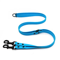 HKM-2414141 Multifunctional Double-Ended PVC Dog Traction Belt with Zinc Alloy Accessories - 2.1m, Various Colors