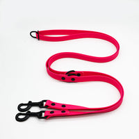 HKM-2414141 Multifunctional Double-Ended PVC Dog Traction Belt with Zinc Alloy Accessories - 2.1m, Various Colors