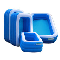HKM-241555 Inflatable Foldable Square Pool for Kids - Available in 7FT, 8FT, 10FT Sizes - Ideal for Outdoor Water Play