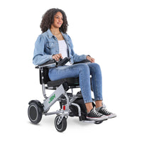 HKM-241555 Intelligent Smart Joystick Power Electric Wheelchair, 20km Range, 120kg Load Capacity, Aluminum Alloy Frame