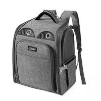 HKM-2416573 Expandable and Portable Pet Backpack with Breathable Fabric and Interactive Window