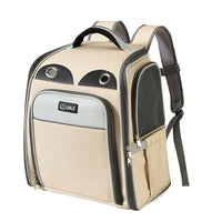 HKM-2416573 Expandable and Portable Pet Backpack with Breathable Fabric and Interactive Window