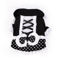 HKM-2416701 Elegant Black Lolita Princess Dress in Slim Fit Cotton for Casual Wear