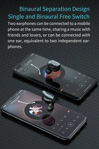 HKM-241683 Large Capacity Portable Charging Pool Earphones with 9D Noise Cancellation Features