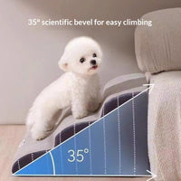 HKM-2417597 Detachable and Washable Pet Climbing Ladder for Easy Bed Access in Various Heights