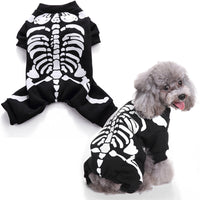 HKM-2418493 Funny Skeleton Frame Dog Clothes - Polyester Apparel for All Pets