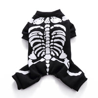 HKM-2418493 Funny Skeleton Frame Dog Clothes - Polyester Apparel for All Pets