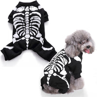 HKM-2418493 Funny Skeleton Frame Dog Clothes - Polyester Apparel for All Pets