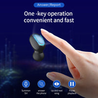 HKM-241875 TWS Bluetooth Headset for Sports and Running - Q67 Model with 4-Hour Battery Life and Charging Case