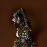 HKM-2418877 Autumn Leopard Print Cotton Overalls for Dogs in Various Sizes