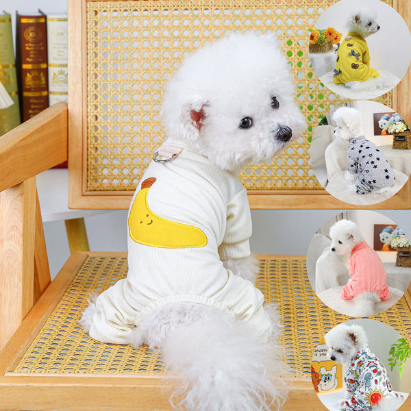 HKM-2419901 Belly-Wrap Four-Legged Outfit in Various Colors and Patterns for Pets
